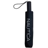 Nautica 6668 Αυτόματη open-close Αντιανεμική Ομπρέλα Βροχής Σπαστή Μαύρη 1