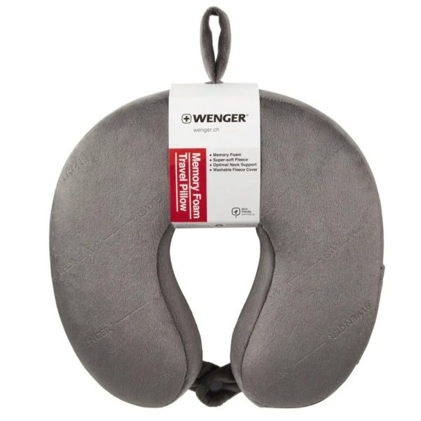 Wenger 611884 Μαξιλαράκι Ταξιδίου Memory Foam Γκρι