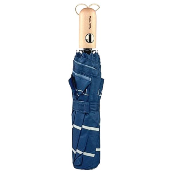 Nautica 6662-01 Αυτόματη Αντιανεμική Ομπρέλα Βροχής Σπαστή Μπλε