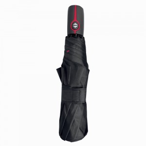 Nautica 6665 Αυτόματη open-close Αντιανεμική Ομπρέλα Βροχής Σπαστή Μαύρη Accessories