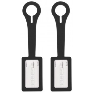 Gabol 800054 Ετικέτες Βαλίτσας 2τμχ Μαύρες Είδη ταξιδιού