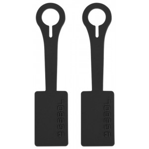 Gabol 800054 Ετικέτες Βαλίτσας 2τμχ Μαύρες Είδη ταξιδιού
