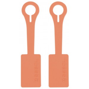 Gabol 800054 Ετικέτες Βαλίτσας 2τμχ πορτοκαλί Είδη ταξιδιού