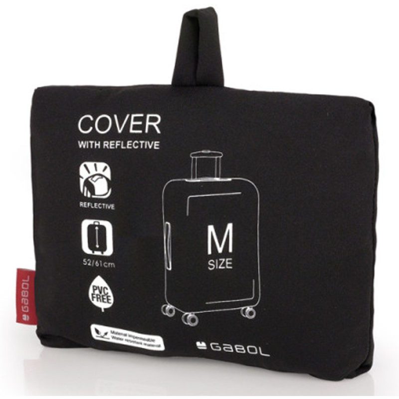 Gabol 800056 Κάλυμμα Βαλίτσας Luggage Cover MEDIUM Μαύρο Gabol