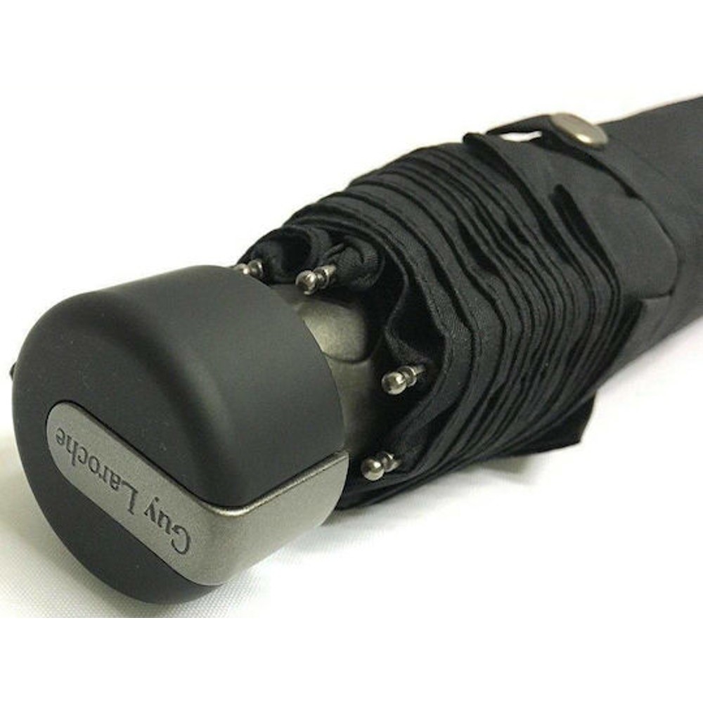 Guy Laroche 8111 Αυτόματη Αντιανεμική Ομπρέλα Βροχής Σπαστή Μαύρη Accessories