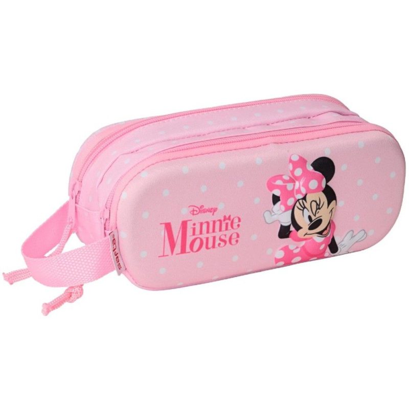 Safta 822551512 3D Minnie Mouse Κασετίνα Διπλή Ροζ SAFTA
