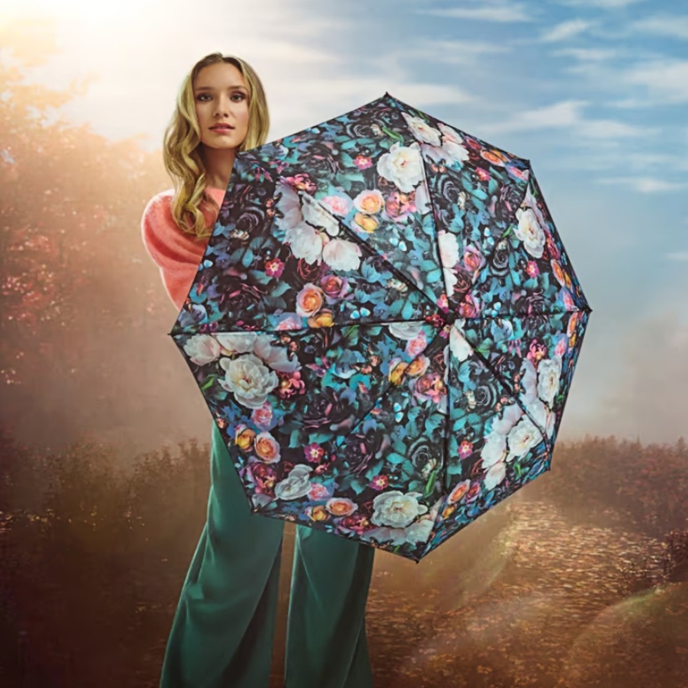 Knirps A.200 Αυτόματη Αντιανεμική Ομπρέλα Βροχής Σπαστή 72018837 Fairybloom Αξεσουάρ