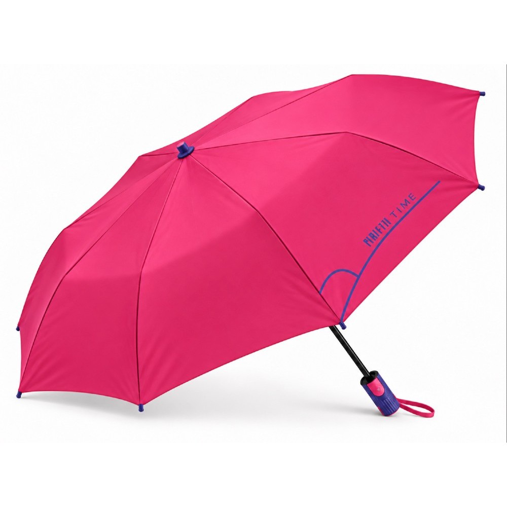 PERLETTI 26466 Automatic Windproof Folding Red Rain Umbrella Accessories