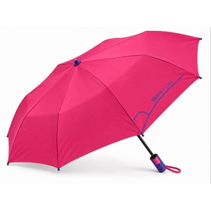 PERLETTI 26466 Automatic Windproof Folding Red Rain Umbrella Accessories