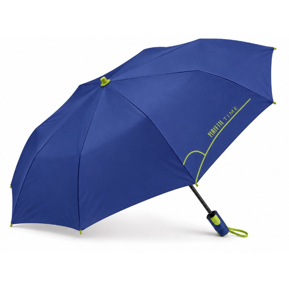 PERLETTI 26466 Automatic Windproof Folding Blue Rain Umbrella Accessories