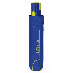PERLETTI 26466 Automatic Windproof Folding Blue Rain Umbrella Accessories