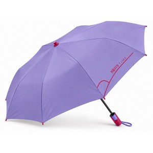 PERLETTI 26466 Automatic Windproof Folding Rain Umbrella Purple Accessories