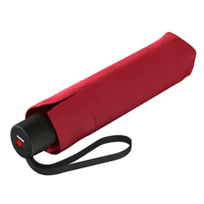 Knirps A.050 Windproof Folding Rain Umbrella 70511502 Red/Salsa