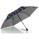 Knirps A.050 Αντιανεμική Ομπρέλα Βροχής Σπαστή Create Black 70518542 Μαύρη με σχέδια. 3