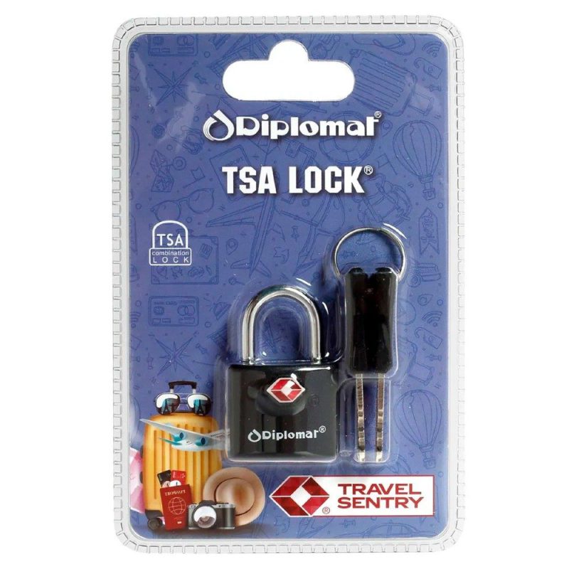 Diplomat ACLOCK4 Λουκέτο TSA Μαύρο DIPLOMAT