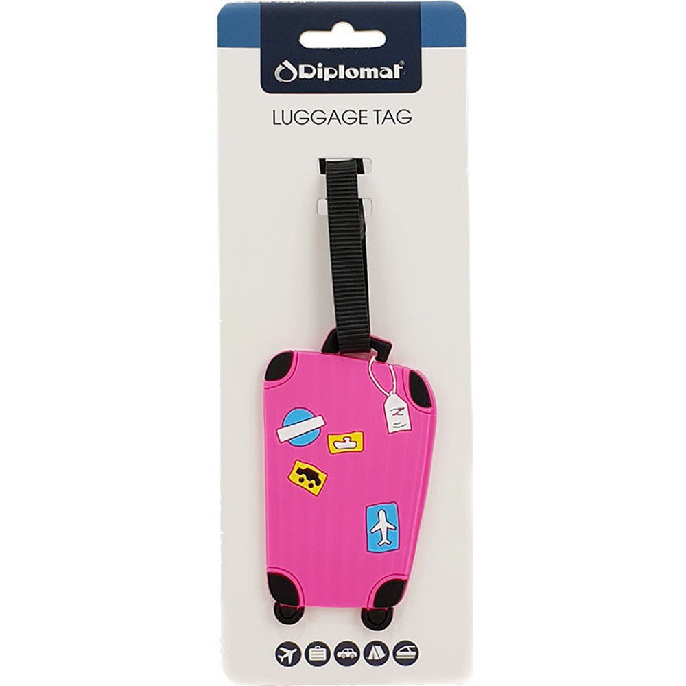 Diplomat ACNT2 Ετικέτα Βαλίτσας Ροζ Είδη ταξιδιού