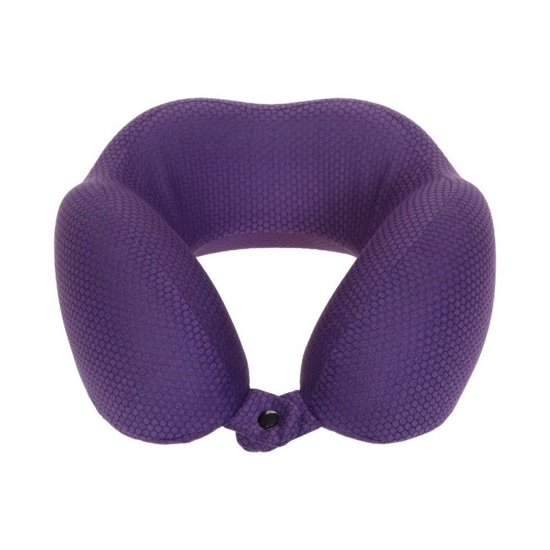 Diplomat ACPIL3 Μαξιλαράκι Ταξιδίου με Memory Foam Μωβ DIPLOMAT