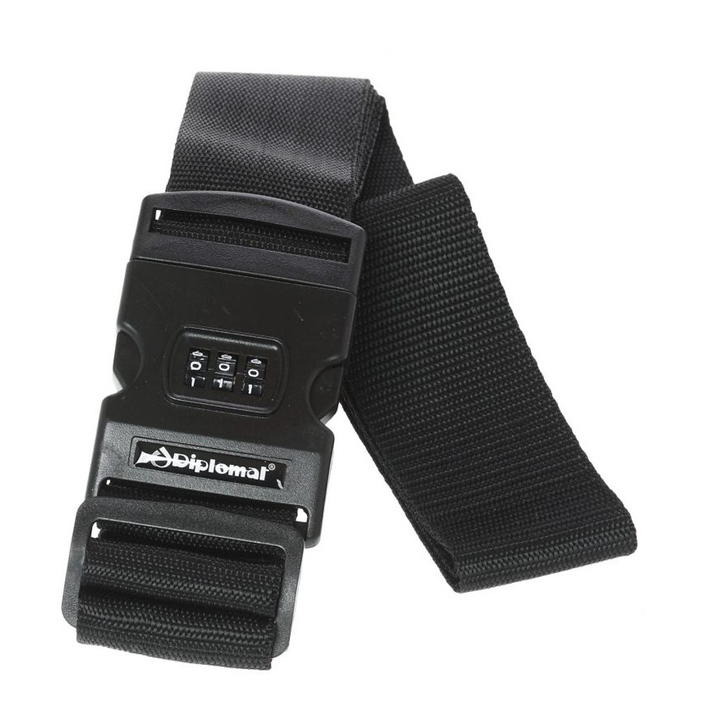 Diplomat Ιμάντας Βαλίτσας Με Συνδυασμό ACSTRAP2 Μαύρος Travel Items