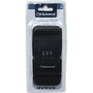 Diplomat Ιμάντας Βαλίτσας Με Συνδυασμό ACSTRAP2 Μαύρος Travel Items