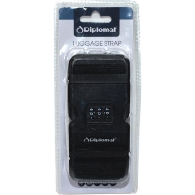 Diplomat Ιμάντας Βαλίτσας Με Συνδυασμό ACSTRAP2 Μαύρος