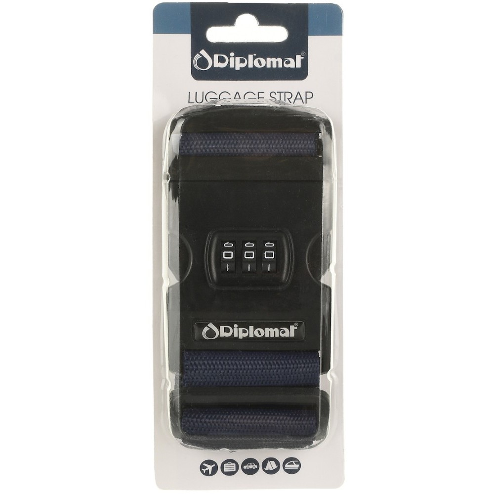 Diplomat Ιμάντας Βαλίτσας Με Συνδυασμό ACSTRAP2 Μπλε Σκούρο. Travel Items