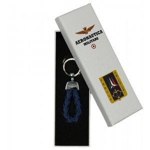 AERONAUTICA MILITARE Δερμάτινο μπρελόκ AM-165 Μπλε