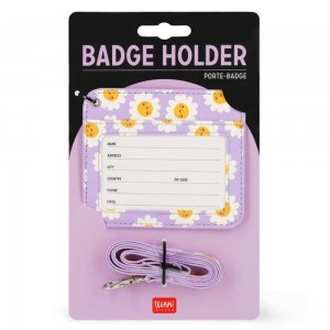 Legami Milano BH0032 Badge HolderTag Ετικέτα Προσωπικών Στοιχείων DAISY Λιλά Αξεσουάρ
