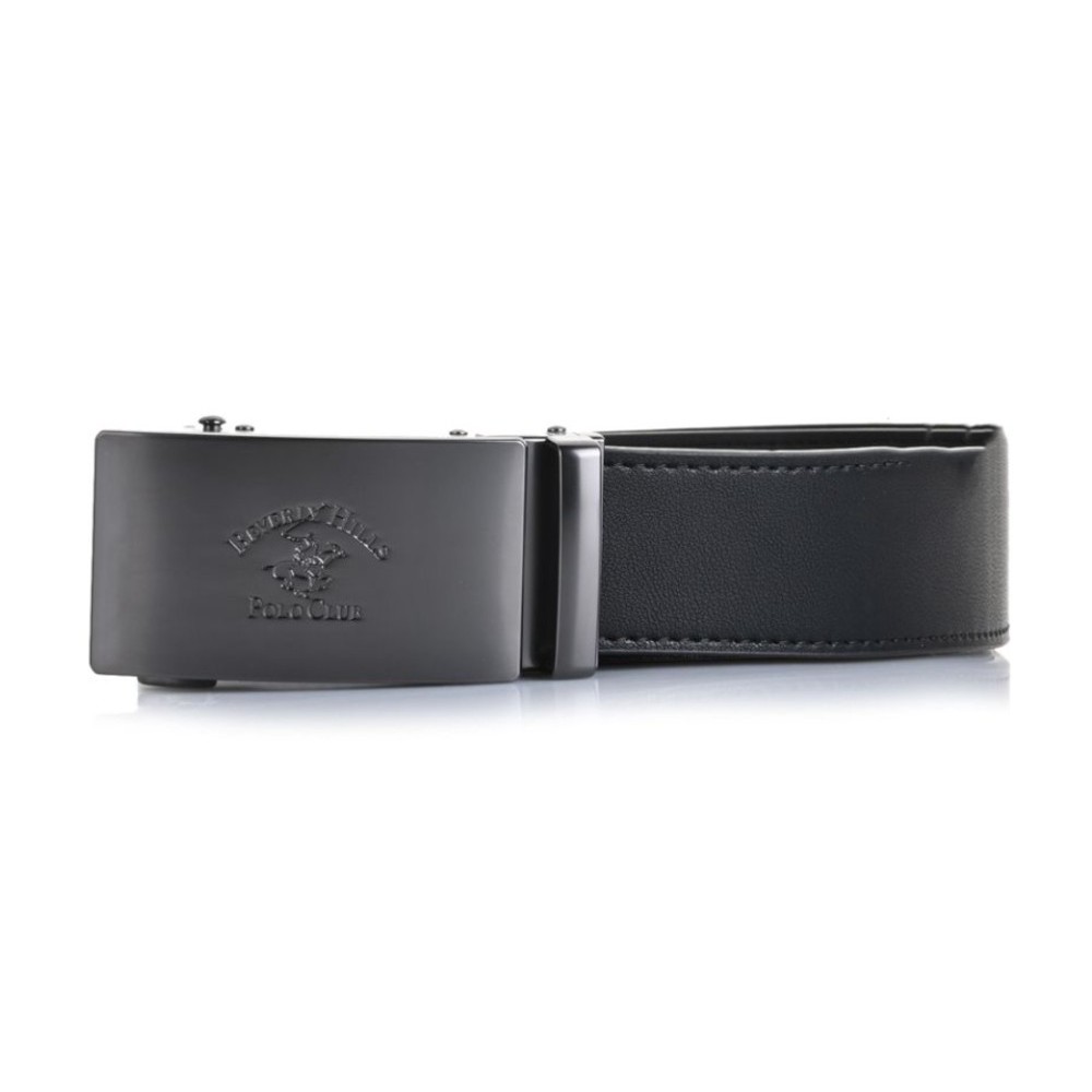 Beverly Hills Polo Club BH-8500 Men's Leather Belt Black Accessories