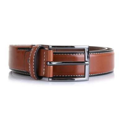 Beverly Hills Polo Club BH-8501 Men's Leather Belt Tan