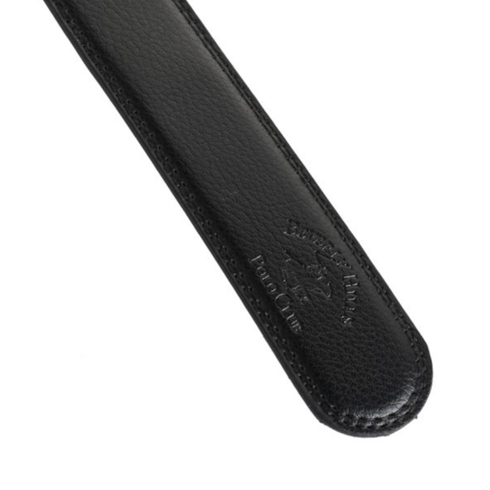 Beverly Hills Polo Club BH-8503 Men's Leather Belt Black Accessories