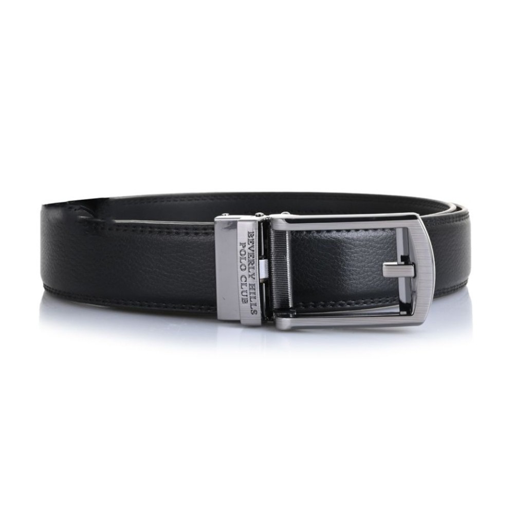 Beverly Hills Polo Club BH-8503 Men's Leather Belt Black Accessories