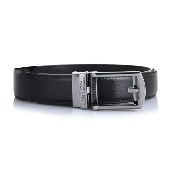 Beverly Hills Polo Club BH-8503 Ανδρική Ζώνη Δερμάτινη Μαύρη