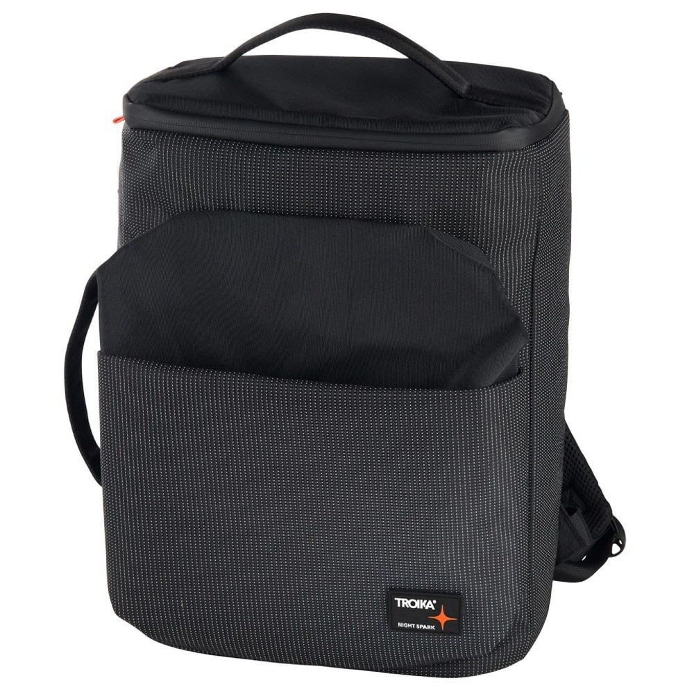 TROIKA BNS14/BK NIGHT SPARK COOLER BACKPACK Ισοθερμική Τσάντα Πλάτης Μαύρη Αξεσουάρ