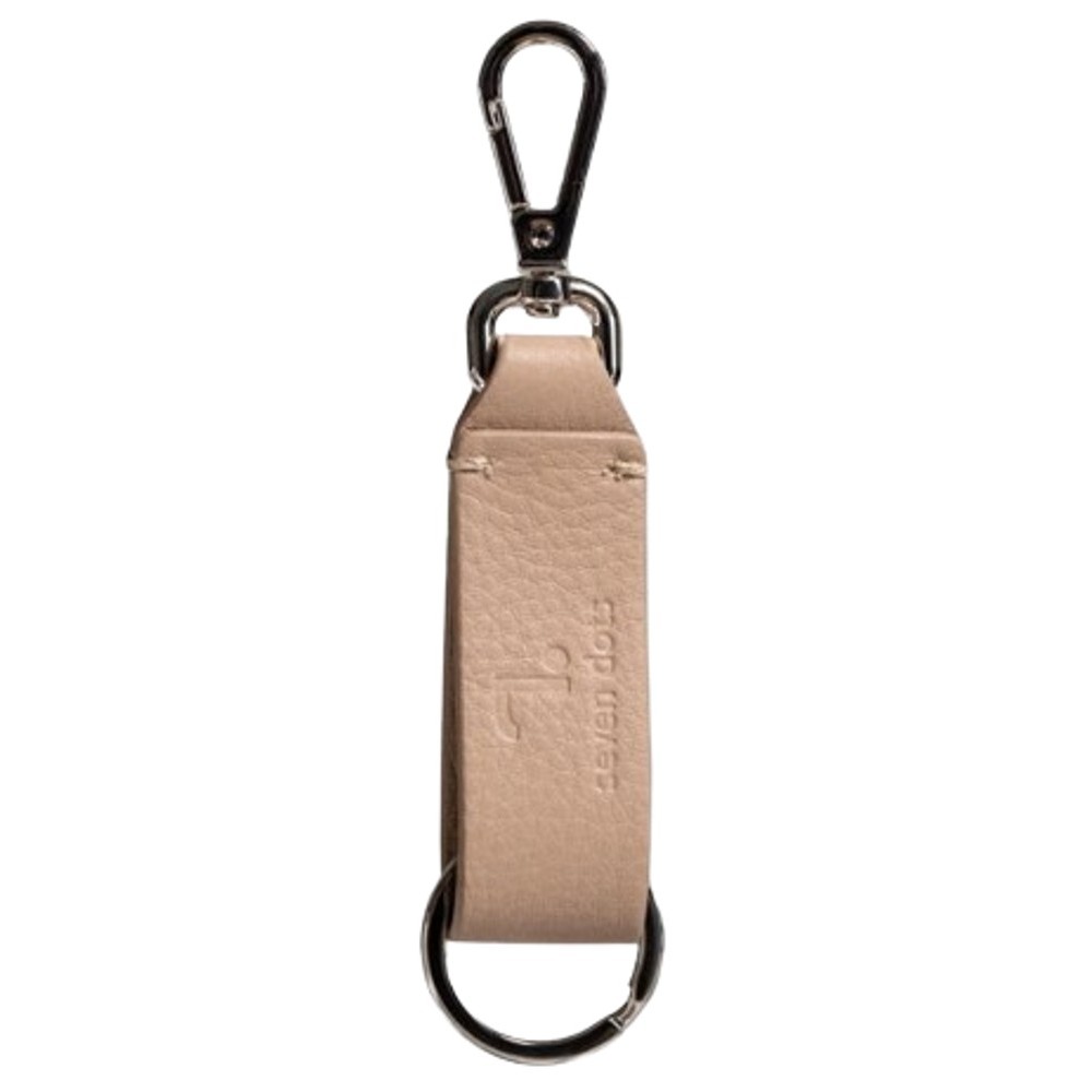 7.Dots Leather Keychain BOLOGNA-00-009 Beige Accessories