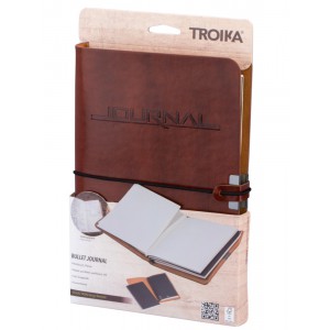 TROIKA BTJ36/BR Bullet Journal Σημειωματάριο Καφέ Αξεσουάρ