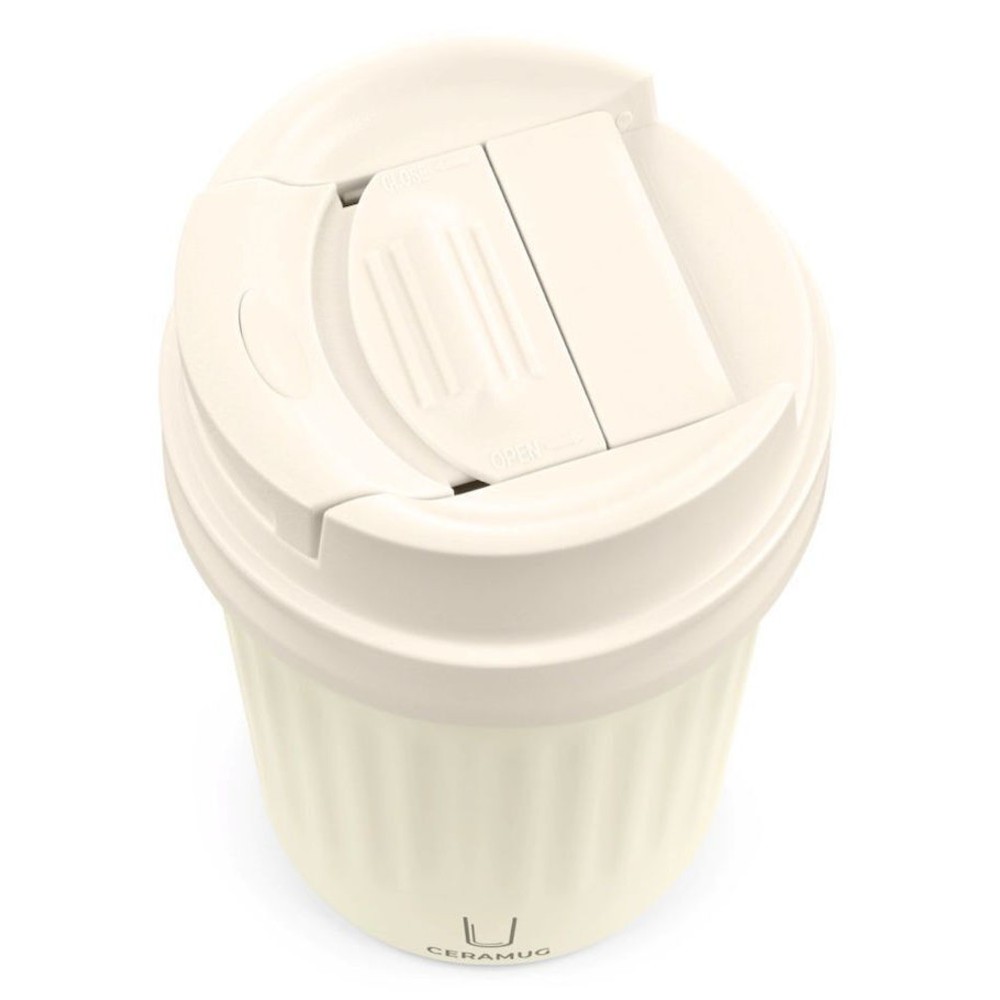 TROIKA CUP31/WH Thermos mug CERAMUG 300 White thermos cup Accessories