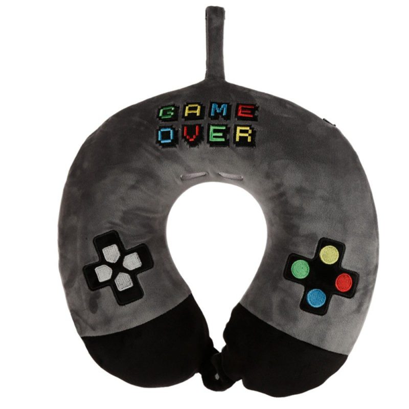 Puckator CUSH238 Μαξιλαράκι Ταξιδίου Game Over Γκρι Puckator