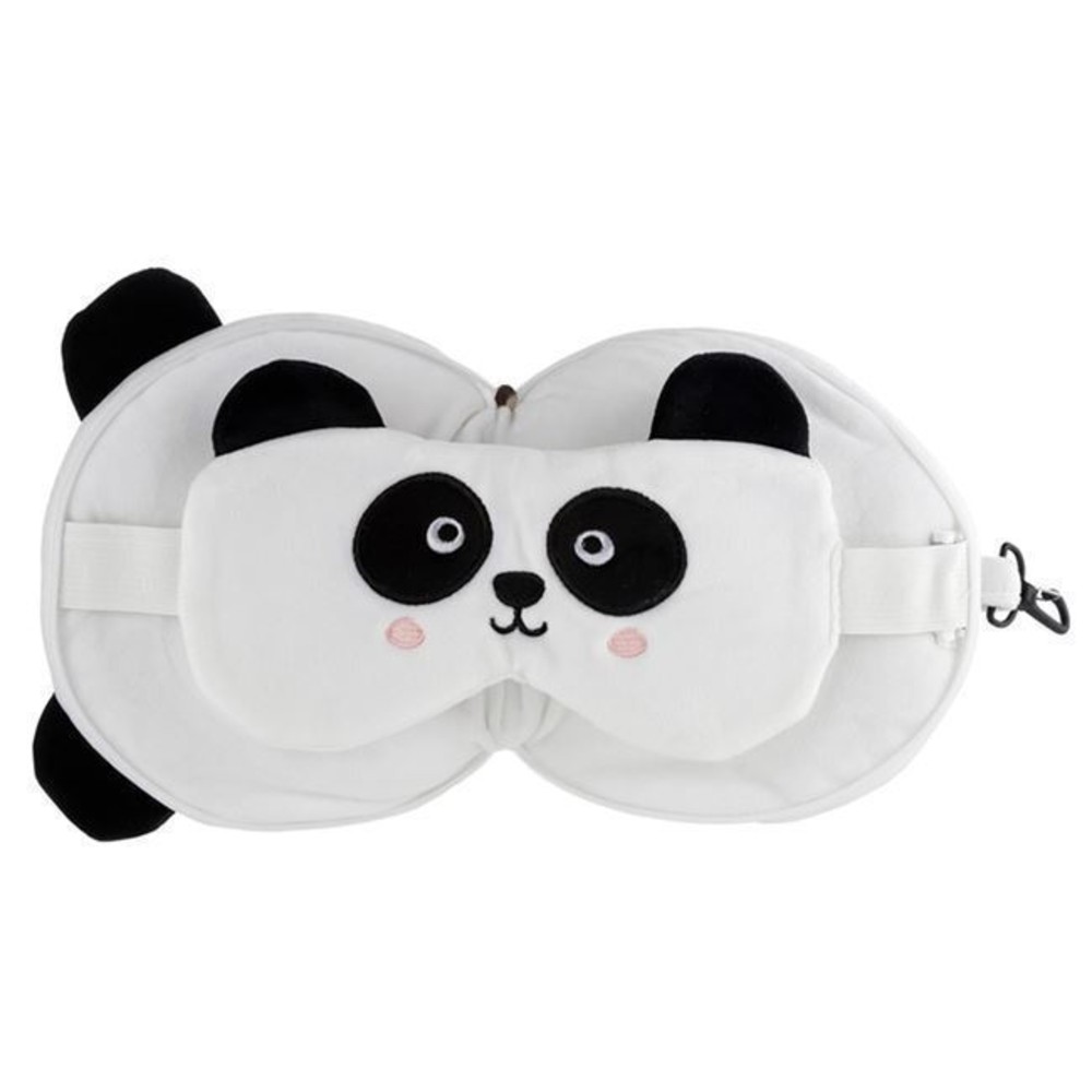 Puckator CUSH250 Travel Set Panda Μάσκα και Μαξιλαράκι Ταξιδίου Λευκό Είδη ταξιδιού