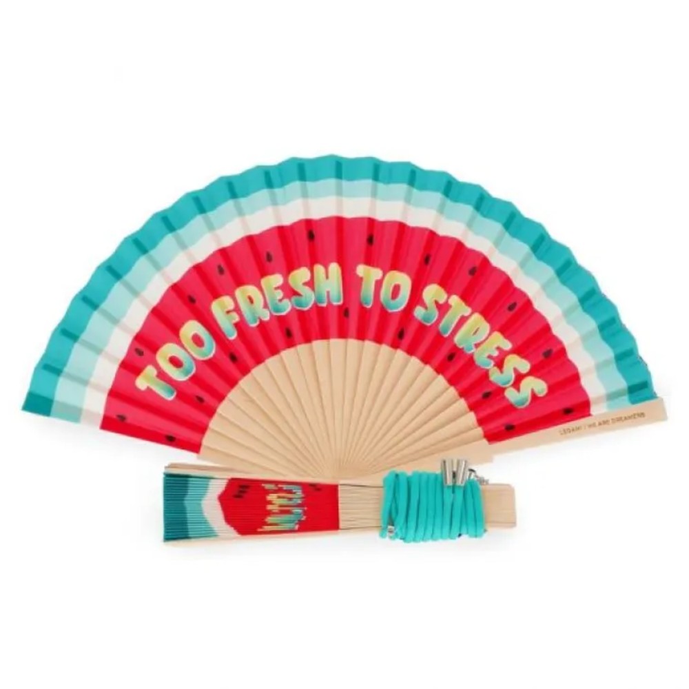 Legami Milano FFAN0002 Folding Fan - ¡Que Calor! - Watermelon Accessories
