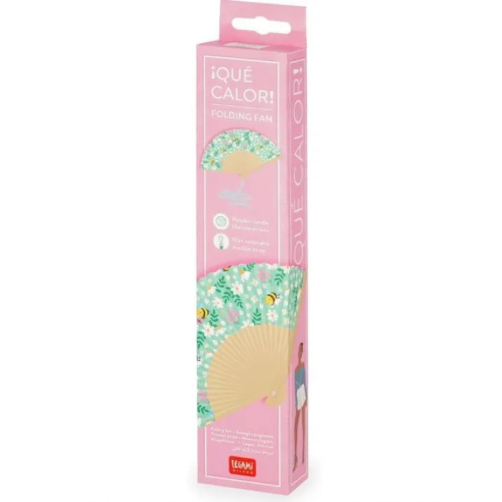 Legami Milano FFAN0005 Folding Fan - ¡Que Calor! - Bee Accessories