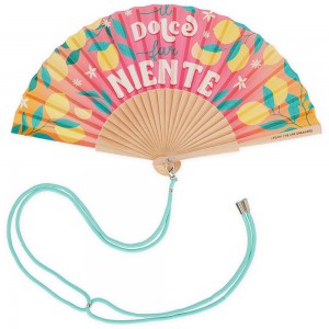 Legami Milano FFAN0006 Folding Fan - ¡Que Calor! - Dolce Far Niente Accessories