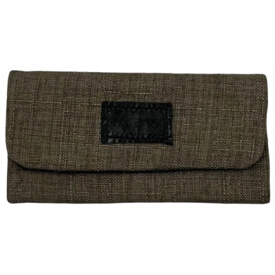 3Cats K4-1 Handmade Leather Tobacco Pouches with Canvas Black