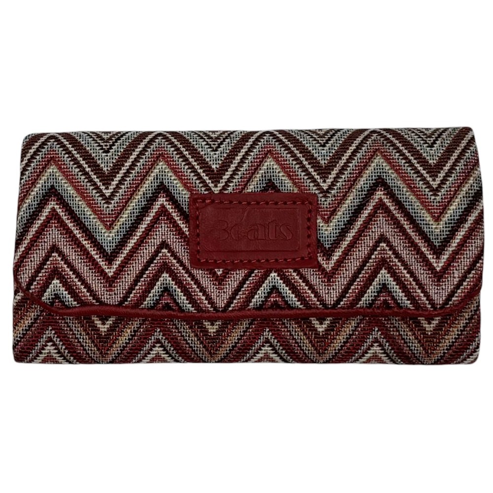 3Cats K4-1 Handmade Leather Tobacco Pouches with Canvas Red Accessories