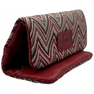 3Cats K4-1 Handmade Leather Tobacco Pouches with Canvas Red Accessories