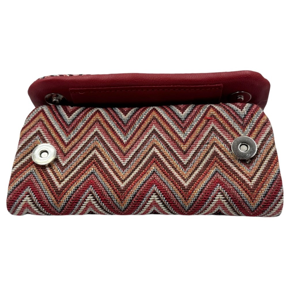 3Cats K4-1 Handmade Leather Tobacco Pouches with Canvas Red Accessories