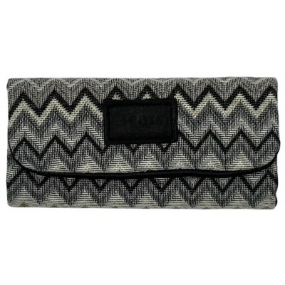 3Cats K4-2 Handmade Leather Tobacco Pouch with Canvas Black