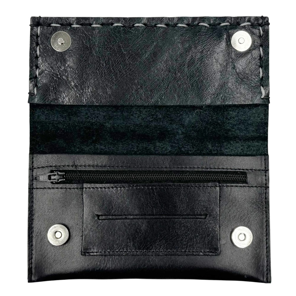 3Cats K5 Handmade Leather Tobacco Pouch Black Accessories