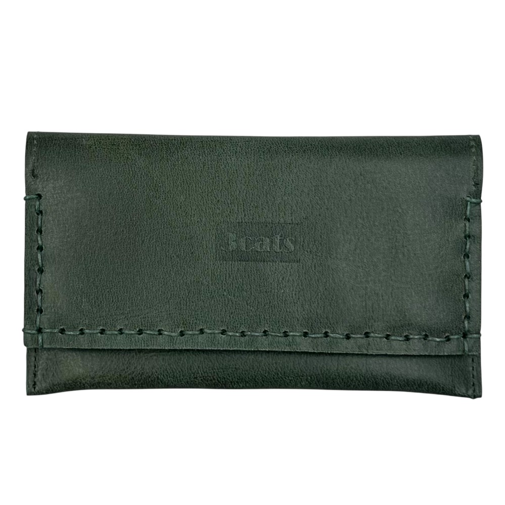 3Cats K5 Handmade Leather Tobacco Pouch Green Accessories