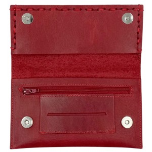 3Cats K5 Handmade Leather Tobacco Pouch Red Accessories