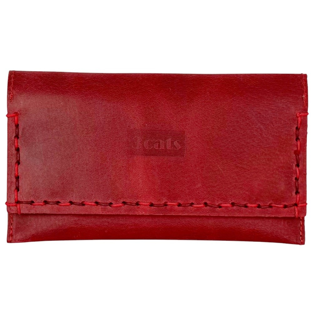 3Cats K5 Handmade Leather Tobacco Pouch Red Accessories